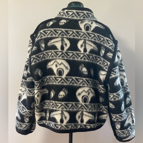 JOYCE ONARHEIM BOE Legacy Collection “Bear” Wool Tribal Pattern Blanket Jacket! - Picture 3 of 12